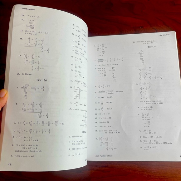 Saxon Math 76 third edition - Picture 5 of 10